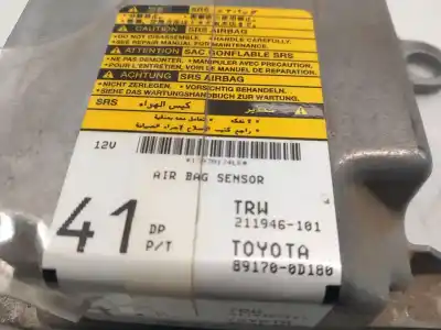 Автозапчастина б/у блок управління подушками безпеки для toyota yaris (ksp9/scp9/nlp9) básico посилання на oem iam 891700d180  