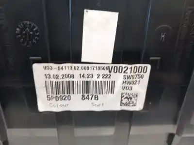 Автозапчастина б/у панель інструментів для seat altea xl (5p5, 5p8) 1.9 tdi посилання на oem iam 5p0920847b  