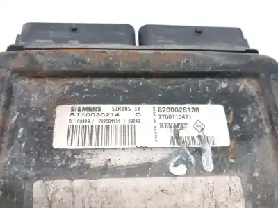Second-hand car spare part ecu engine control for renault scénic i van (fa0_, ja0/1_) 1.9 (fa0j) oem iam references 8200026138  