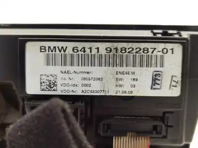 Second-hand car spare part heating / air conditioning control panel for bmw 1 (e81) 118 d oem iam references 6411918228701 / 918228701  