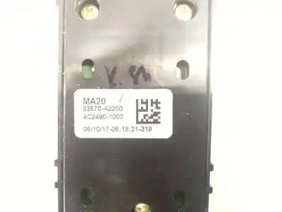Peça sobressalente para automóvel em segunda mão botão / interruptor elevador vidro dianteiro esquerdo por kia cee´d concept referências oem iam 93570a2200 4c24901000 