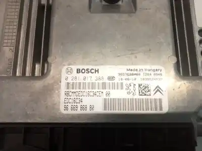 Peça sobressalente para automóvel em segunda mão centralina de motor uce por citroen c3 lx referências oem iam 9666986880 0281017388 edc16c34