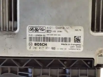 Second-hand car spare part ecu engine control for ford fiesta (cb1) 1.4 tdci cat oem iam references av2112a650gc  0281017831