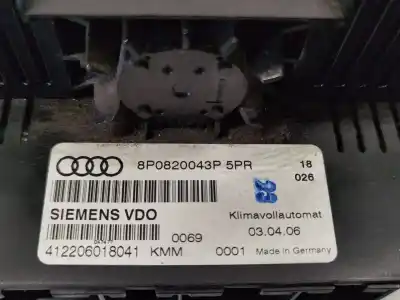 Автозапчастина б/у клімат-контроль для audi a3 (8p) 2.0 tdi ambiente посилання на oem iam 8p0820043p  
