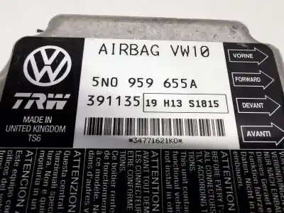 Автозапчастина б/у блок управління подушками безпеки для volkswagen passat b6 (3c2) 2.0 tdi 16v посилання на oem iam 5n0959655a  
