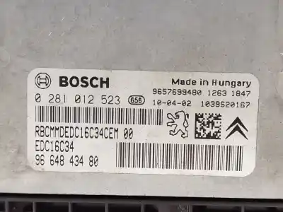 Автозапчасти б/у блок управления двигателем за citroen c3 ii (sc_) 1.4 hdi 70 (sc8hzc, sc8hr0, sc8hp4) ссылки oem iam 9664843480 / 9657699480 edc16c34 0281012523