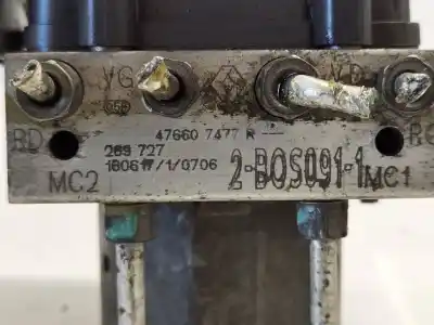 Pezzo di ricambio per auto di seconda mano abs per dacia duster (hs_) 1.2 tce 125 4x4 riferimenti oem iam 476607477r  2265106516 / 0265956403 / 0265255189