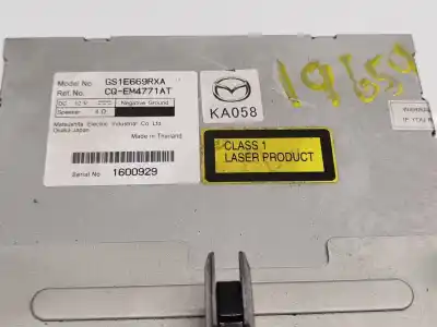 Peça sobressalente para automóvel em segunda mão sistema de áudio / rádio cd por mazda 6 hatchback (gh) 2.0 mzr-cd (gh14) referências oem iam gs1e669rxa  