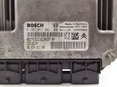 Second-hand car spare part ecu engine control for citroen c2 (jm_) 1.4 hdi oem iam references 9657061180 edc16c34 0281011861