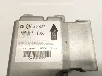 Автозапчасти б/у блок управления подушками безопасности за opel vectra c (z02) 2.0 dti 16v (f69) ссылки oem iam 13170589 5wk43471 330518650