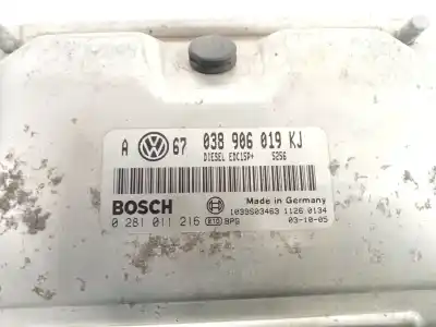 Автозапчасти б/у блок управления двигателем за SEAT LEON (1M1) 1.9 TDI ссылки OEM IAM 038906019KJ  0281011216