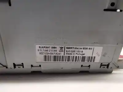 Peça sobressalente para automóvel em segunda mão sistema de áudio / rádio cd por seat ibiza (6j5) reference referências oem iam 6j0035153b  sez1z2h5673041