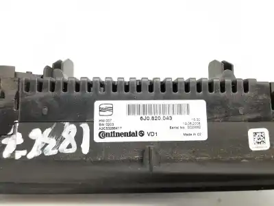 Peça sobressalente para automóvel em segunda mão comando de sofagem (chauffage / ar condicionado)  por seat ibiza (6j5) reference referências oem iam 6j0820043  