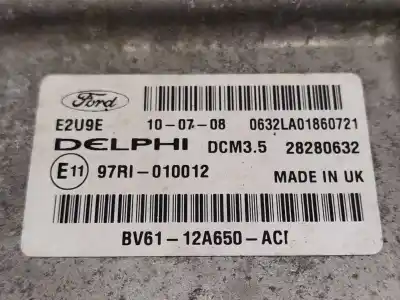 Автозапчастина б/у ебу контролер двигуна для ford c-max ii (dxa/cb7, dxa/ceu) 2.0 tdci посилання на oem iam bv6112a650ac  