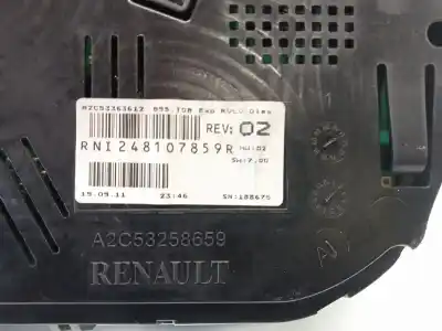 Автозапчастина б/у панель інструментів для renault megane iii fastback (bz0/1_, b3_) 1.5 dci (bz0c) посилання на oem iam a2c53363612  