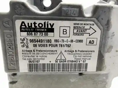 Автозапчастина б/у блок управління подушками безпеки для peugeot 307 (3a/c) 1.6 hdi 110 посилання на oem iam 9654491180  