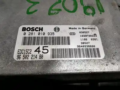 Автозапчасти б/у блок управления двигателем за peugeot 307 break / sw (s1) 307 break / sw (s1) (2002 - 2005) ссылки oem iam 9650221480 0281010935 