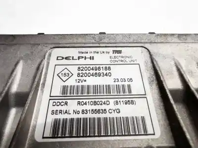Second-hand car spare part ecu engine control for renault scénic ii (jm0/1_) 1.5 dci (jm02, jm13) oem iam references 8200498188  
