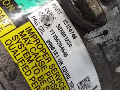 Автозапчастина б/у компресор кондиционера для opel astra h (a04) 1.6 turbo (l48) посилання на oem iam 13124749  
