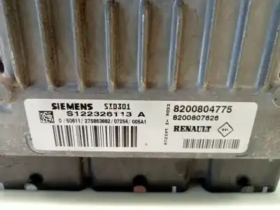 Автозапчасти б/у блок управления двигателем за renault scénic ii (jm0/1_) 1.5 dci (jm1e, jm16) ссылки oem iam 8200804775  s122326113a