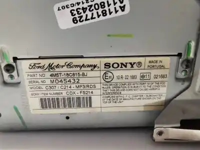 Автозапчастина б/у аудіо система / радіо cd для ford focus ii sedán (db_, fch, dh) 1.4 посилання на oem iam 4m5t18c815 vp7s7f18c821da 