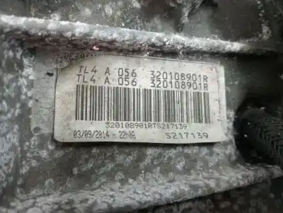 Second-hand car spare part gearbox for renault megane iii fastback (bz0/1_, b3_) 1.5 dci (bz1g, bz1w, bz0r) oem iam references tl4a056  