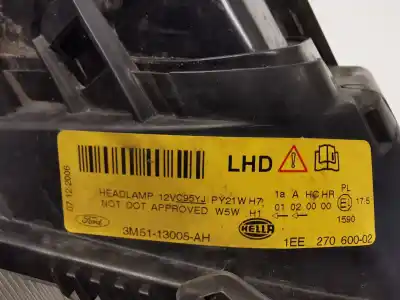 Second-hand car spare part right headlight for ford focus c-max (dm2) 1.6 tdci oem iam references 3m5113005ah  