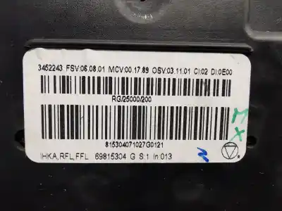 Автозапчасти б/у отопление / кондиционирование воздуха за mini mini (r56) one ссылки oem iam 69817002  