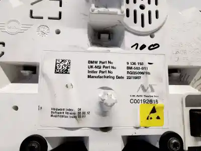 Автозапчастина б/у панель інструментів для mini mini (r56) one посилання на oem iam 9136193  c00192616