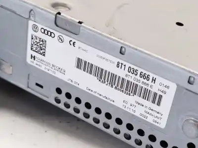 Second-hand car spare part audio system / radio cd for audi a4 b8 (8k2) 2.0 tdi oem iam references 8t1035666h  8t1035666e Second-hand car spare part audio system / radio cd for audi a4 b8 (8k2) 2.0 tdi oem iam references 8t1035666h  8t1035666e