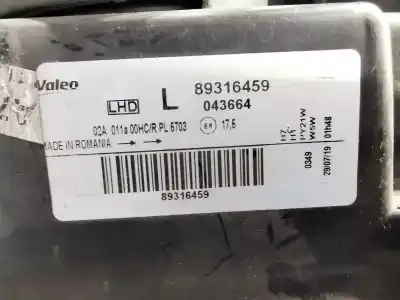 Pezzo di ricambio per auto di seconda mano faro anteriore sinistro per renault modus / grand modus (f/jp0_) 1.5 dci (fp0f, jp0f) riferimenti oem iam 89316459  
