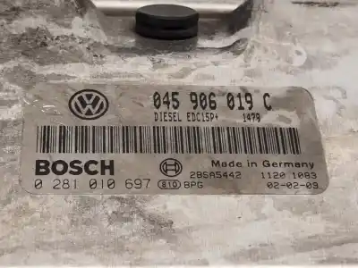 Автозапчастина б/у ебу контролер двигуна для volkswagen polo (9n_, 9a_) 1.4 tdi посилання на oem iam 045906019c 0281010697 