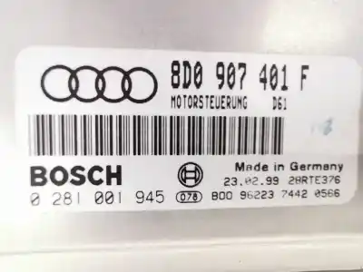 Автозапчасти б/у блок управления двигателем за audi a4 b5 (8d2) 2.5 tdi ссылки oem iam 8d0907401f  0281001945