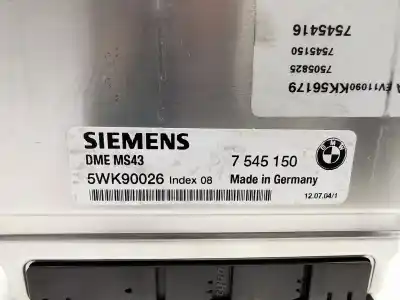 Second-hand car spare part ecu engine control for bmw 3 (e46) 320 i oem iam references 7545150  5wk90026