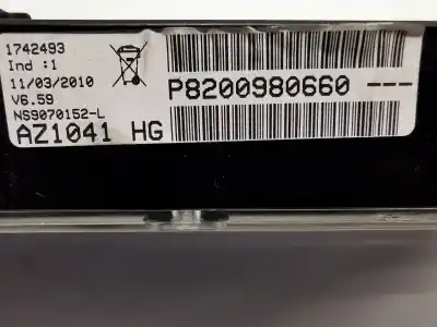 Second-hand car spare part dashboard for renault espace iv (jk0/1_) 2.0 dci (jk01, jk02, jk1j, jk1k, jk1h) oem iam references p8200980660  az1041hg
