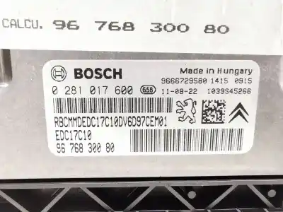 Автозапчастина б/у ебу контролер двигуна для citroen ds4 (nx_) 1.6 hdi 90 посилання на oem iam 9676830080 9666729580 0281017600