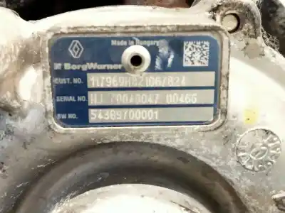Автозапчастина б/у турбонагрузник для renault grand scénic iii (jz0/1_) 1.6 dci (jz00, jz12) посилання на oem iam 54389700001  