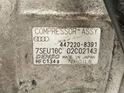 Pezzo di ricambio per auto di seconda mano compressore aria condizionata per audi a4 b6 (8e2) 2.0 riferimenti oem iam 4472208391  