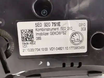 Second-hand car spare part dashboard for skoda octavia iii combi (5e5, 5e6) 2.0 tdi oem iam references 5e0920751e  a2c1231090001