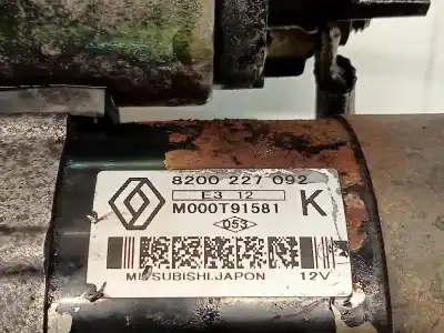 Peça sobressalente para automóvel em segunda mão motor de arranque por renault megane ii (bm0/1_, cm0/1_) 1.5 dci (bm0f, bm0t, bm2b, cm0f, cm0t) referências oem iam 8200227092  