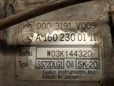 Second-hand car spare part air conditioning compressor for smart coupe passion oem iam references a1602300111  