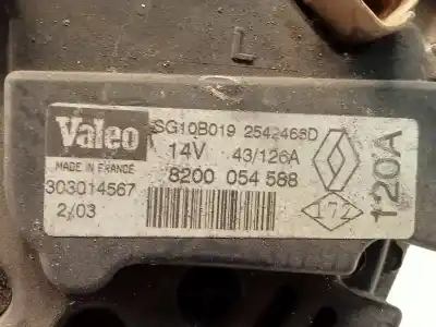 Second-hand car spare part alternator for renault scénic i monospace (ja0/1_, fa0_) 1.9 dti (ja1u) oem iam references 8200054588  