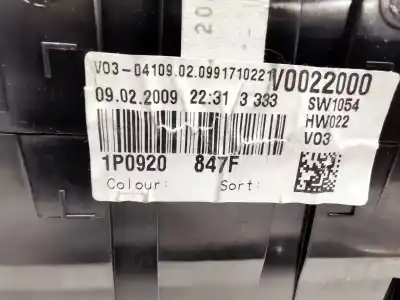 Peça sobressalente para automóvel em segunda mão quadrante por seat leon (1p1) 1.9 tdi referências oem iam 1p0920849f  