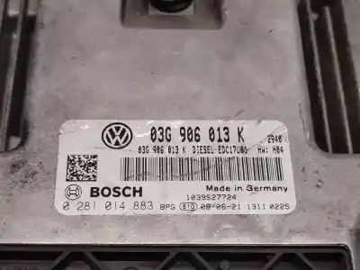 Second-hand car spare part ecu engine control for seat ibiza (6j5) reference oem iam references 03g906013k 1039s27724 0281014883