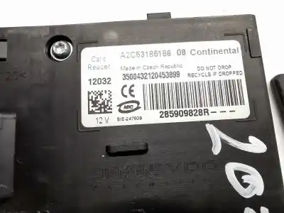 Second-hand car spare part anti-theft device for renault megane iii fastback (bz0/1_, b3_) 1.5 dci (bz0c) oem iam references 285909828r  
