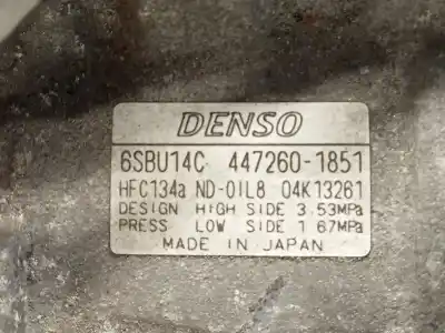 Peça sobressalente para automóvel em segunda mão compressor de ar condicionado a/a a/c por bmw 1 (e81) 118 d referências oem iam 4472601851  