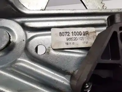 Автозапчастина б/у регулятор переднього правого скла для renault megane iii fastback (bz0/1_, b3_) 1.5 dci посилання на oem iam 966036102 807310016r 807210002r