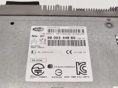 Second-hand car spare part audio system / radio cd for citroen c4 picasso ii 2.0 bluehdi 150 oem iam references 9809344880  