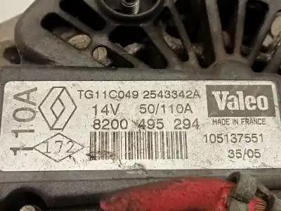 Автозапчастина б/у генератор для renault scénic ii (jm0/1_) 1.9 dci (jm0g, jm12, jm1g, jm2c) посилання на oem iam 8200495294  