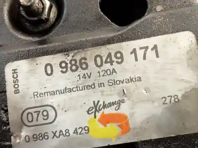 Автозапчастина б/у генератор для ford focus ii (da_, hcp, dp) 1.6 tdci посилання на oem iam 0986049171  